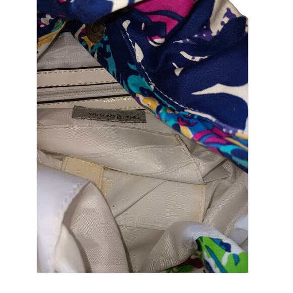 Wilsons Leather Retro Y2K Floral and Leather handbag - Picture 3 of 4